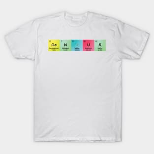 Genius Spelled with Element Symbols T-Shirt